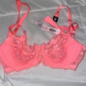 Hot Pink lace bra